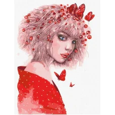 Картина по номерам "Поцелуй бабочек" ©lesya_nedzelska_art Идейка Kho4955 30х40 см