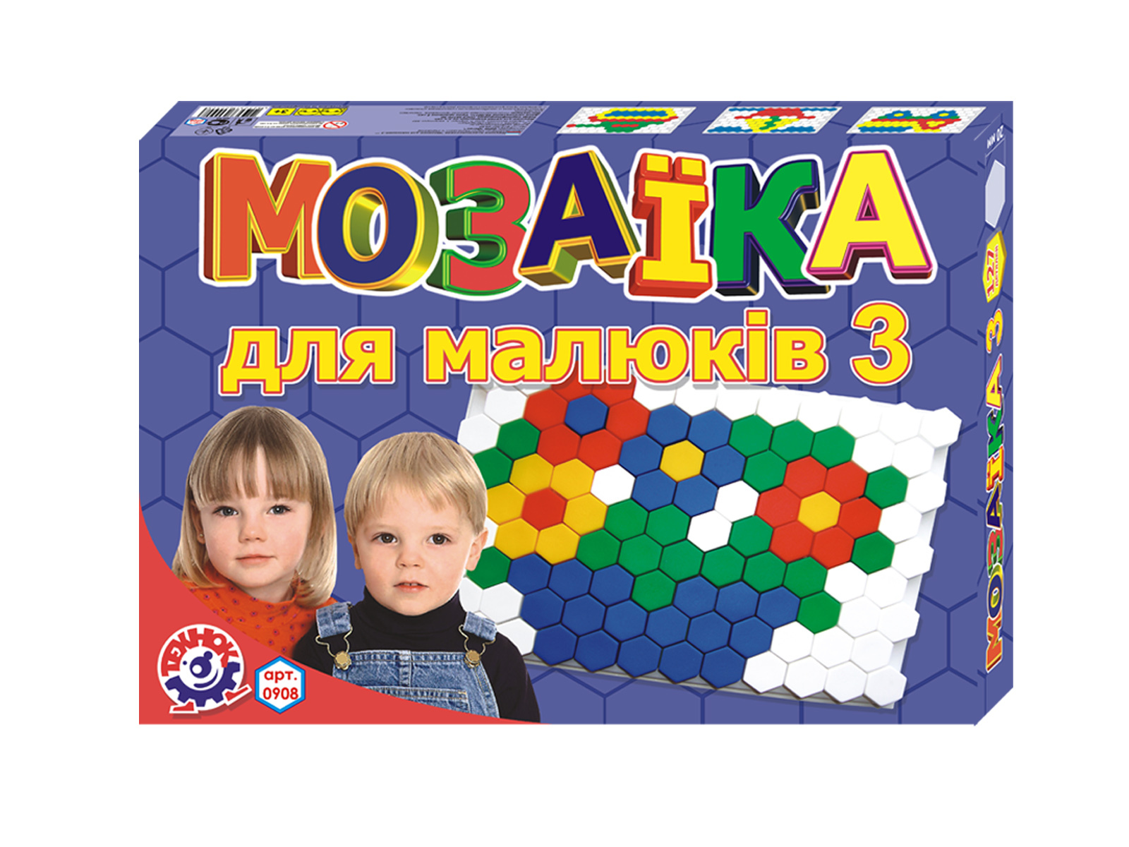 0908 Игрушка "Мозаика для малышей 3 ТехноК"