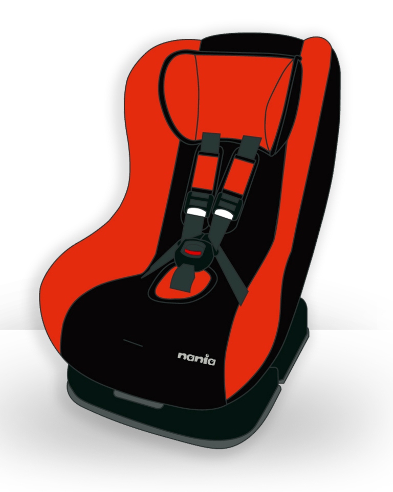 Автокресло Nania 0/1 (0-18 кг) DRIVER (Shadow / Red)