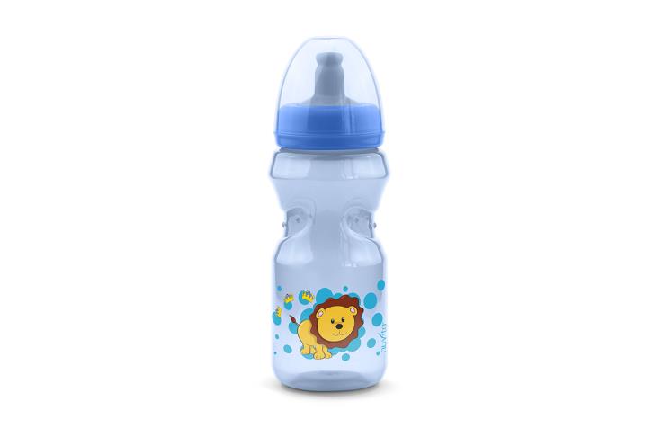 Бутылка непроливайка Nuvita 12м + 370мл синяя NV1453Blue