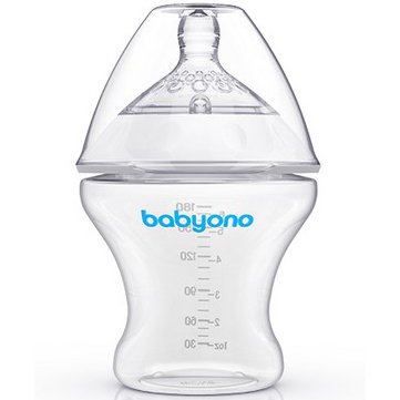 Бутылочка для кормления антиколиковая BabyOno Natural Nursing, 180 мл (1450)