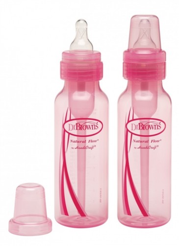 Бутылочка для кормления Dr. Brown&#039;s со стандартным горлышком 240 мл Розовый (211)