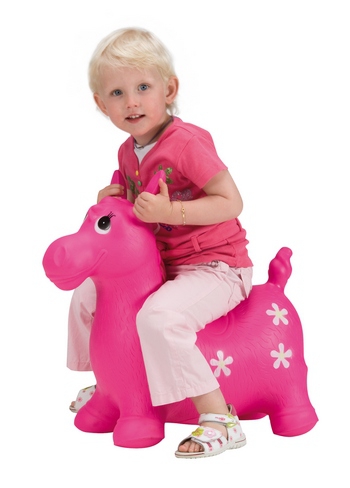 Детский прыгун &quot;Цветочный пони&quot;, розовый