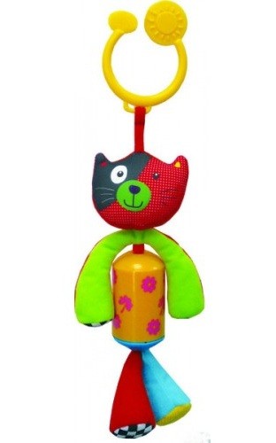 Игрушка-подвеска Biba Toys Счастливый котенок со звоночком (904HA kitty)