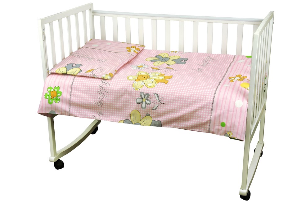 Комплект постельного белья 60 * 120 см (Розовый) би-хэппи