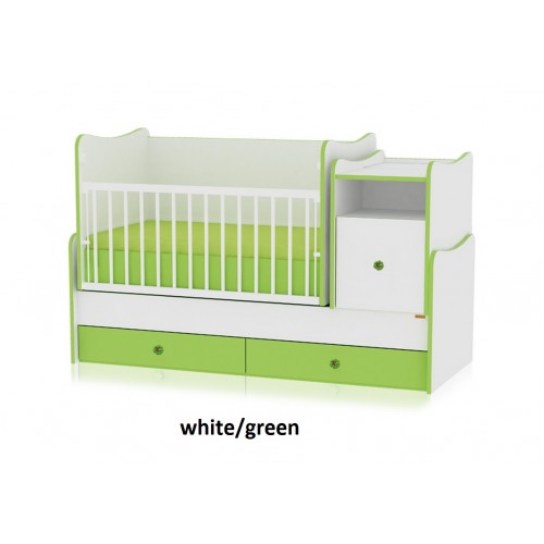 Кроватка Bertoni TREND PLUS (white/green)