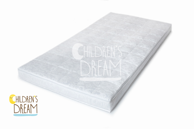 Матрас Childrens Dreams (Кокос+Поролон+Гречка 1,2 х 0,6 х 0,08 м) Цвет: Белый