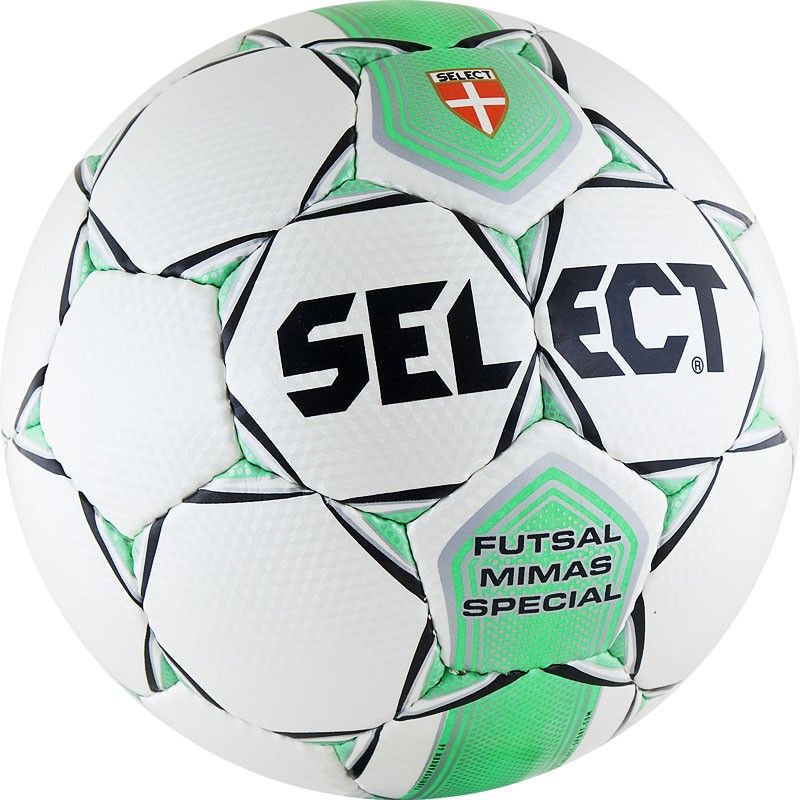 Мяч футзал SELECT Mimas  ФФ  бело-зеленый