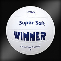 Мяч волейбол WINNER  Super S (white)  VC - 5 (кожа)