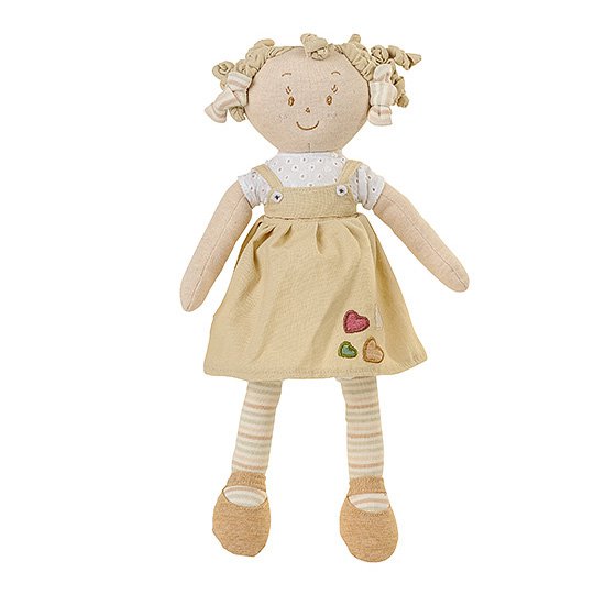 Мягкая игрушка babyono кукла лили 37 см бежевый (1254)