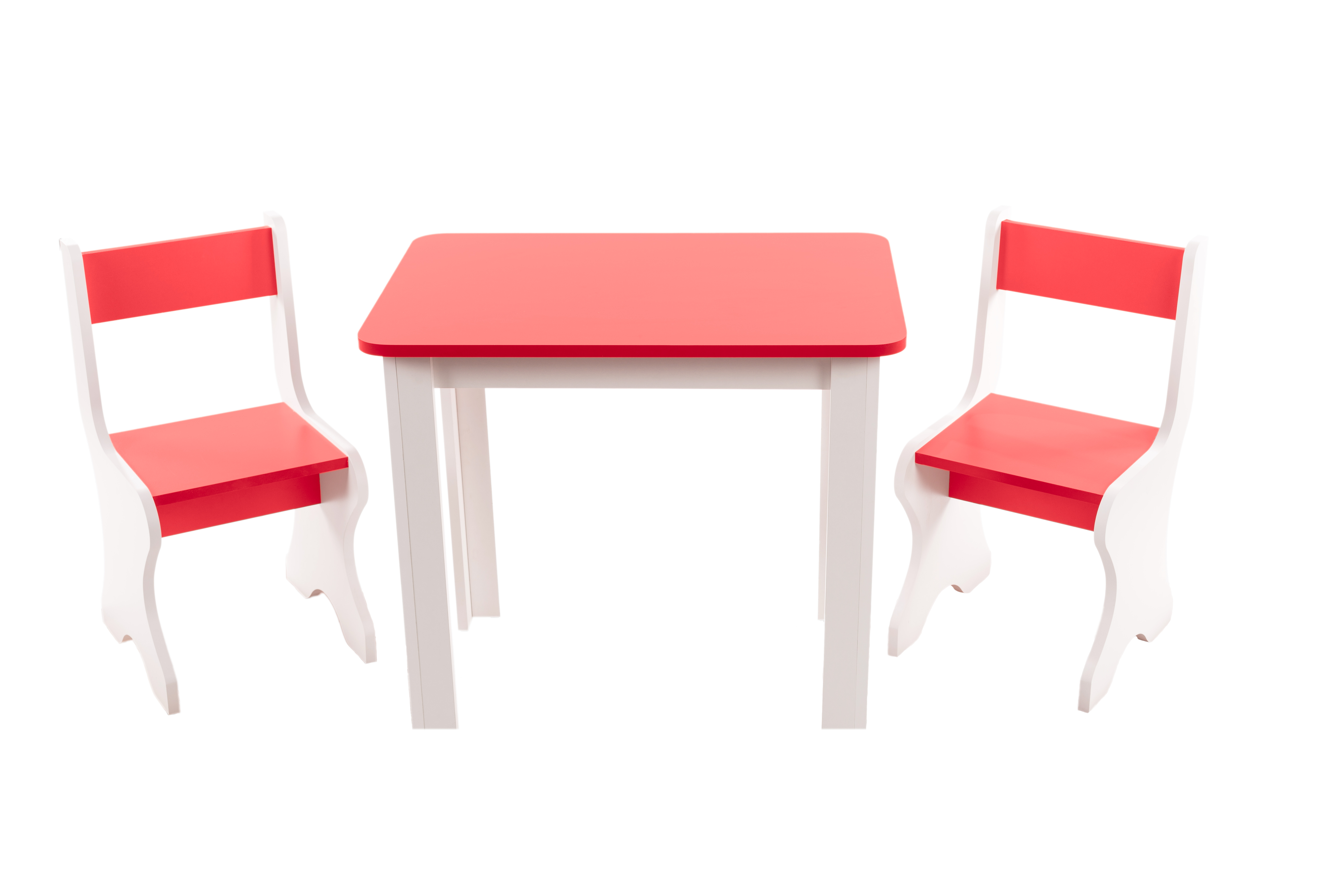 Набор Столик и 2 стула Красный ЛДСП