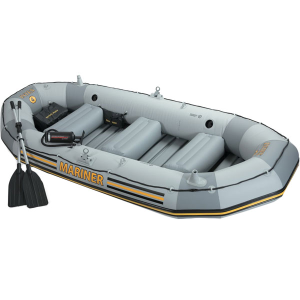 Надувная лодка Intex Моряк четырёхместный (в комплекте насос) (68376)