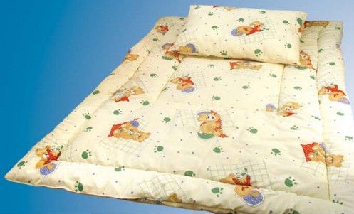 Одеяло детское 105*145 см с подушкой 38*58см (поликотон)