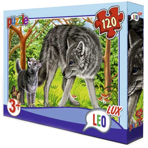 Пазлы Leo Lux Волк 120 элементов (351)