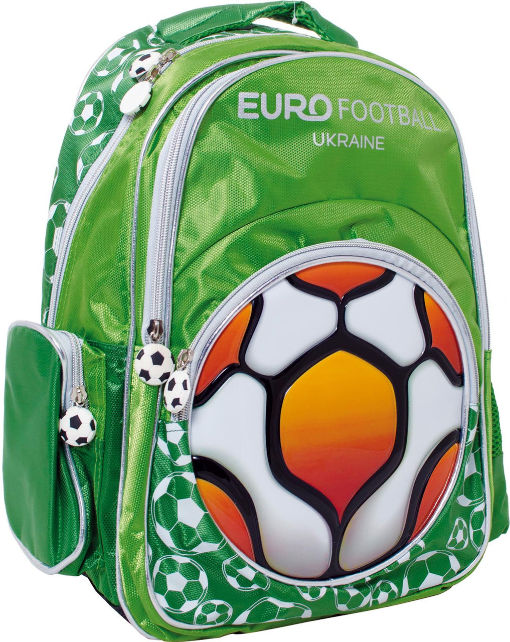 Рюкзак школьный &quot;Футбол&quot; зеленый