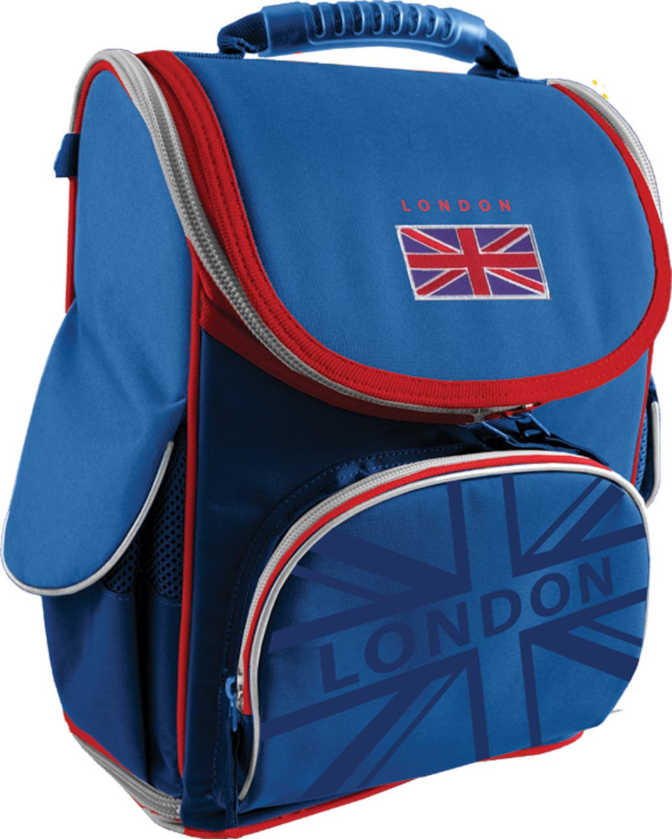 Рюкзак школьный ортопедический каркасный &quot;London&quot; со съемной пластиковой вставкой