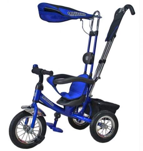 Велосипед 3-х колесный Mini Trike надувные (синий) 10&quot;8&quot;