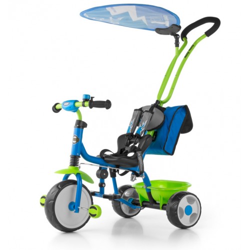 Велосипед 3х кол. M.mally boby deluxe 2015 с подножкой (blue-green)