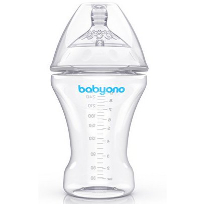 Бутылочка для кормления антиколиковая BabyOno Natural Nursing, 260 мл (1451)