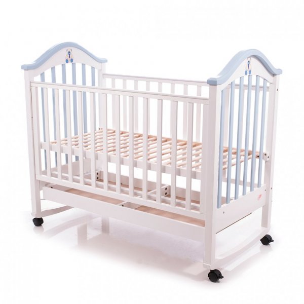 Детская кроватка Babycare BC-440M Ламель Бело-голубой