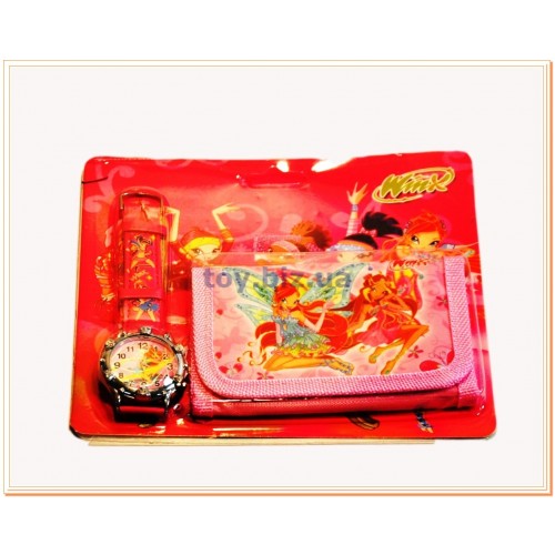 Детские часы с кошельком Winx  A-2430