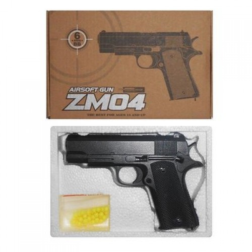 Детский пистолет ZM04 металл пластиковый корпус