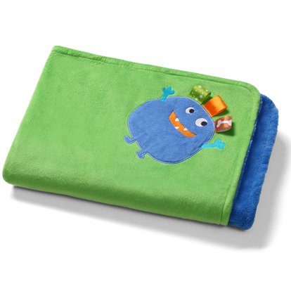 Двухстороннее 3D одеяло BabyOno 75х100 см Зелено-синий (1401/04)