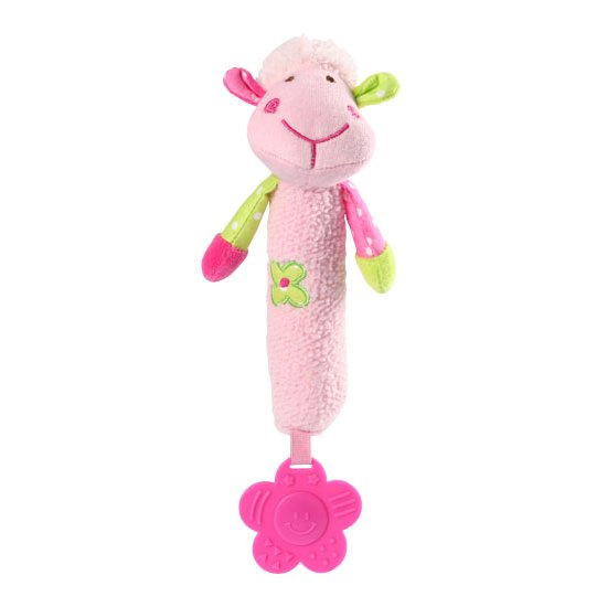 Игрушка-пищалка BabyOno Розовая овечка (996)