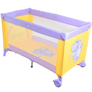 Кровать-манеж Bambi M 1548 Фиолетово-желтый
