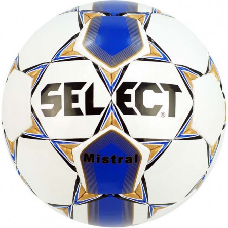 Мяч футбольный SELECT Mistral № 5  бело-син-зол