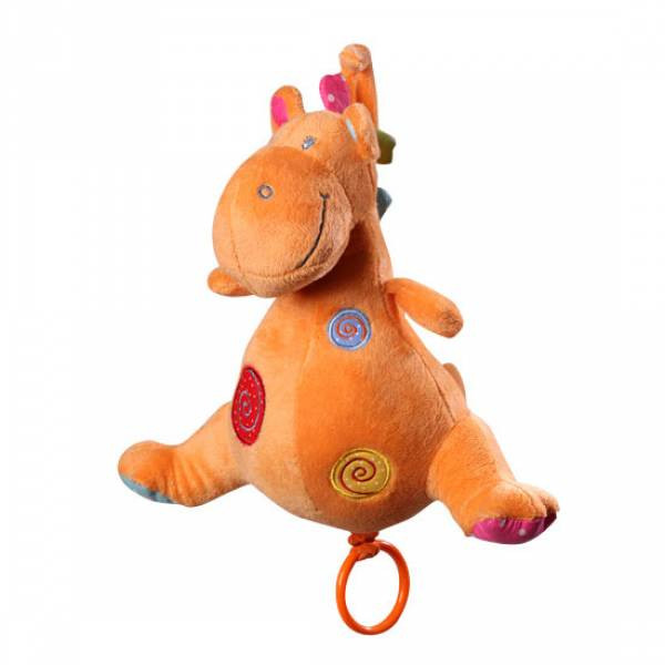 Мягкая игрушка BabyOno Динозавр 30 см Коричневый (1120)