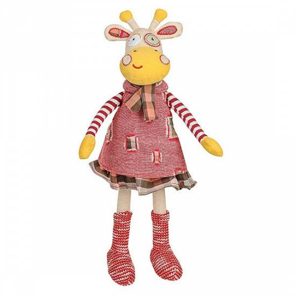 Мягкая игрушка BabyOno Жирафка в платьице 33 см (1252)