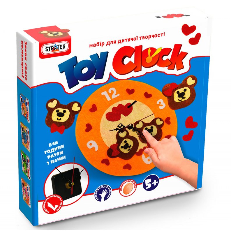 Набор для творчества Strateg Toy clock Мишка (17)