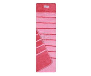 Одеяло-плед в полосочку Womar 100% хлопок 75x100 см Розово-красный (38910)