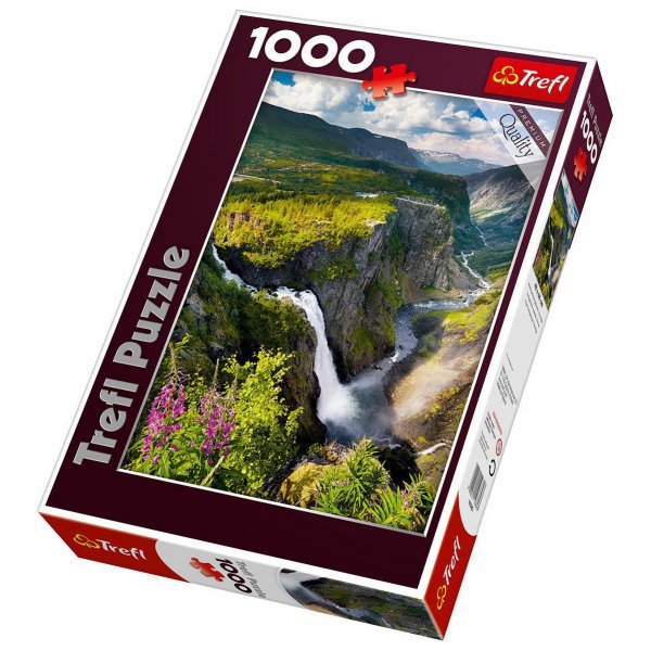 Пазл Trefl Водопад Верингсфоссен в Норвегии, 1000 элементов (10382)