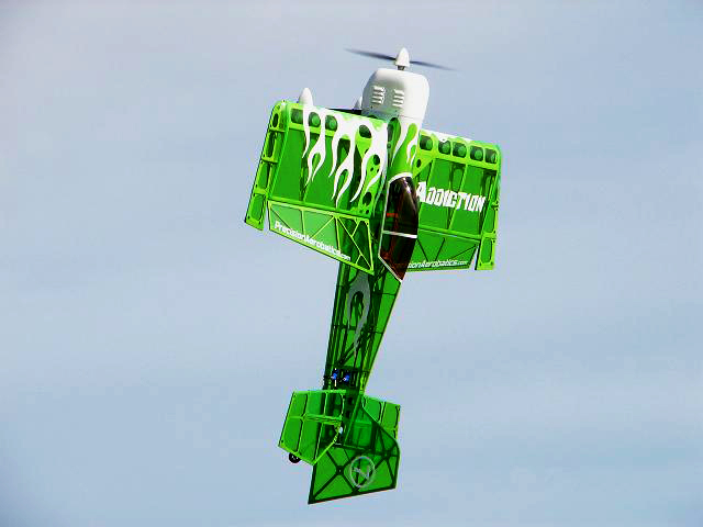 Самолёт р/у Precision Aerobatics Addiction 1000мм KIT (зеленый)