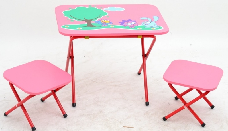 Стол с 2-мя стульчиками OMMI Смешарик Красный