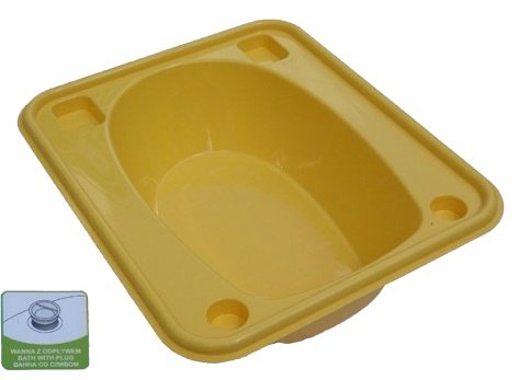Ванночка Tega прямоугольная (670*780*230) со сливом TG-028 - yellow