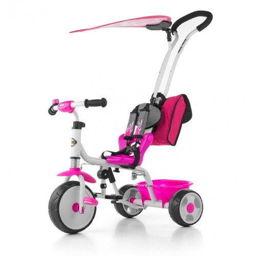 Велосипед 3х кол. M.mally boby deluxe 2015 с подножкой (pink)