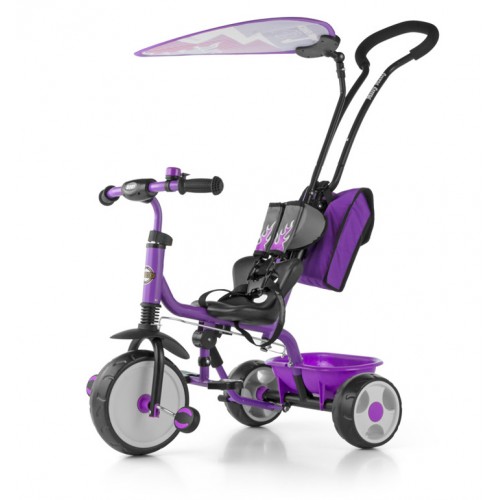 Велосипед 3х кол. M.mally boby deluxe 2015 с подножкой (violet)
