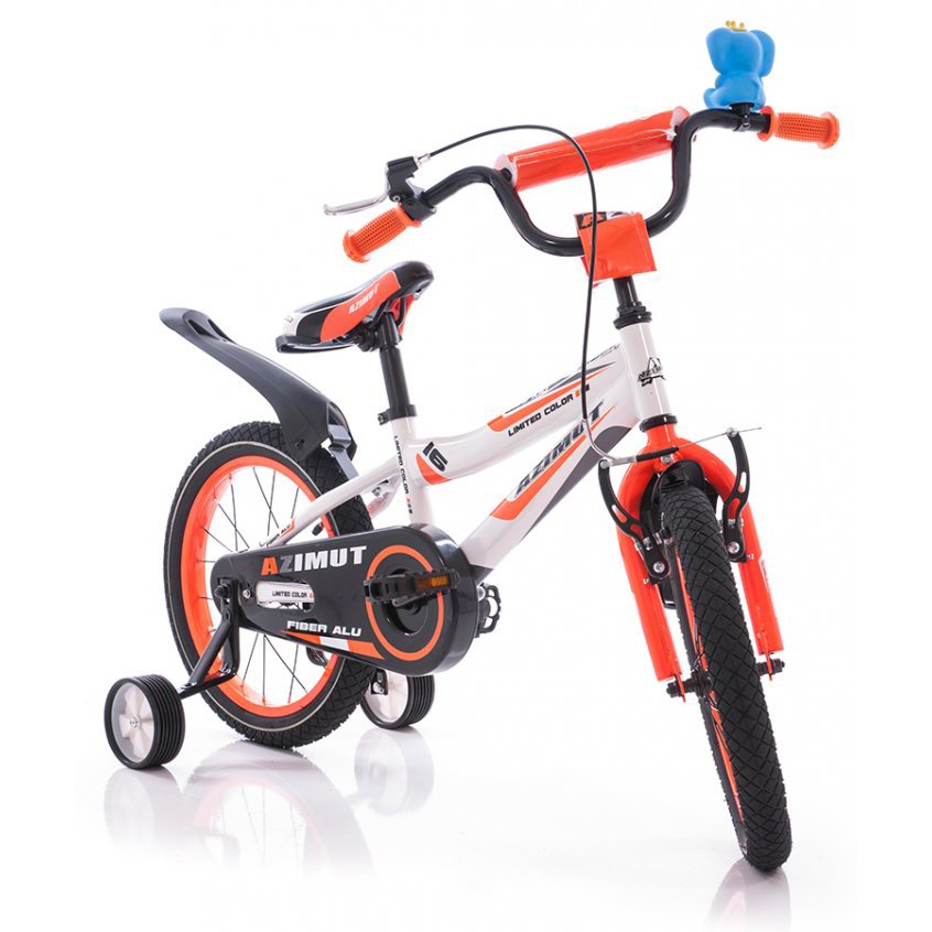 Велосипед Azimut Fiber 16&quot; Бело-оранжевый