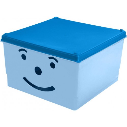 Ящик для игрушек Tega Smile BQ-007 (300*300*180) - light blue - blue
