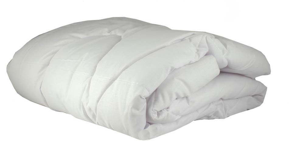 Зимнее антиаллергенное одеяло силикон, бязь отбеленная, 105х140